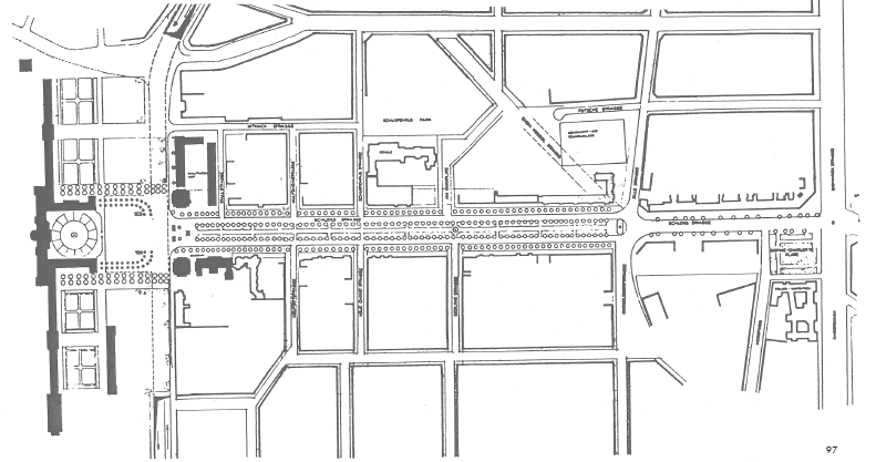 Schlossstraße mit gepl. Untertunnelung