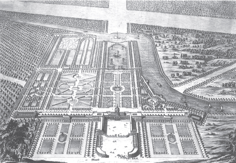Vue generale de Charlottenburg - Johann Friedrich Eosander 1717