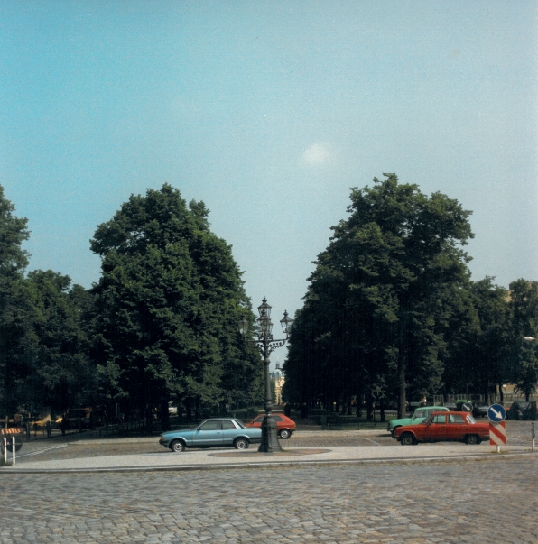 Fünfarmige Kandelaber mit Sternmosaik