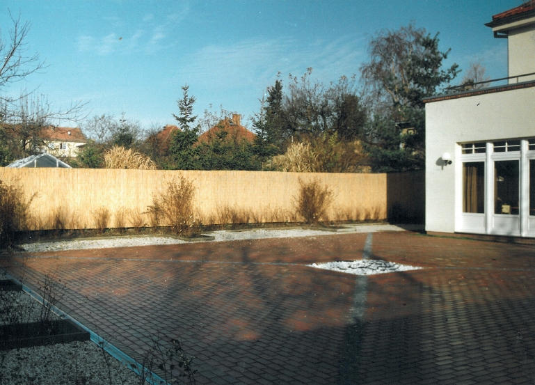 Terrasse mit Springbrunnen