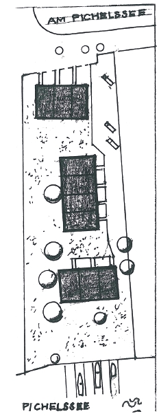 Lageplan der Reihenhausanlagen